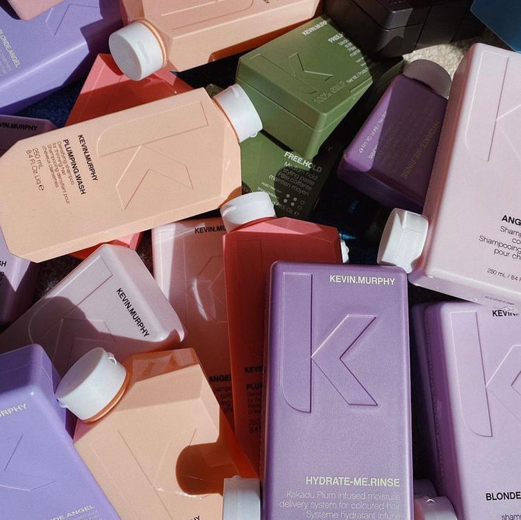 mutli coloured kevin murphy bottles